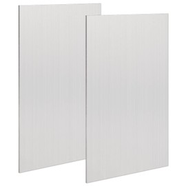 2pcs 6" x 12" x 0.08" Flat Plain Thin Aluminum Sheet with Protective Foil Heat Treatable Rectangle Aluminum Plate for Crafts Industry 1.5mm 6061 T651