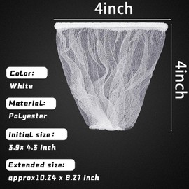 Suclain - 500 bolsas desechables de malla para fregadero, filtro elástico para fregadero de cocina, bolsa de basura de malla, antiobstrucciones, se adapta a la mayoría de tamaños de colador de