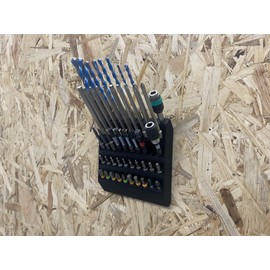 Bit Wall Mount Holder for 50 Bits Tool Wall Mounting Including Screws