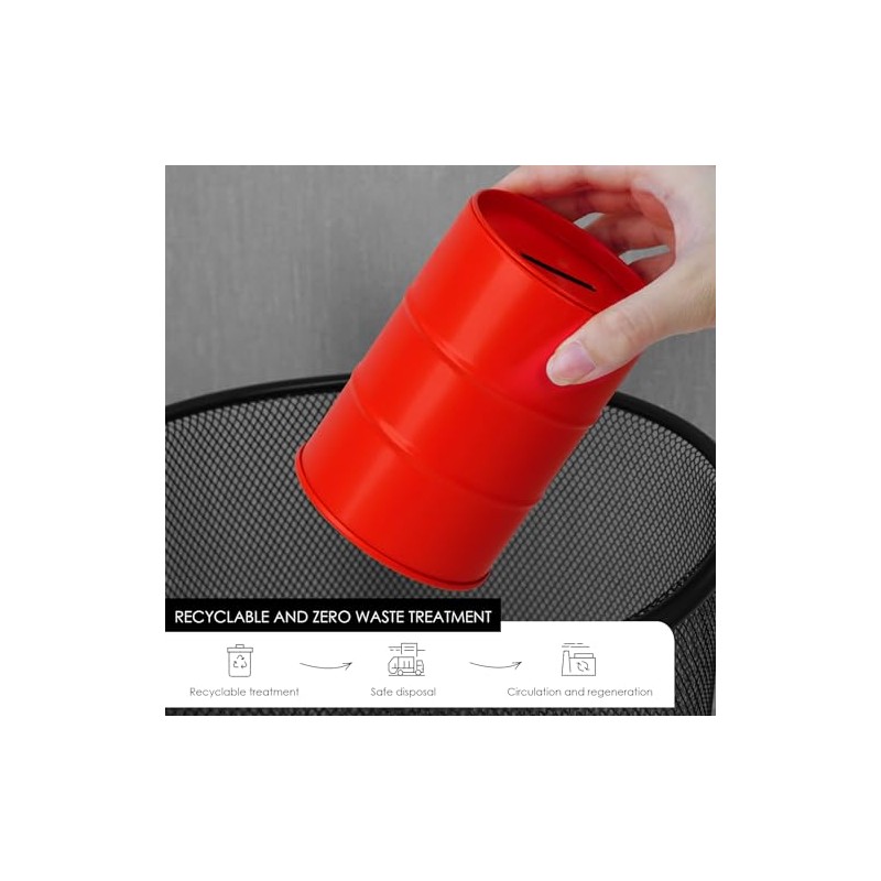 Linkidea Safety Razor Blade Disposal Container Box, Metal Razor Disposal