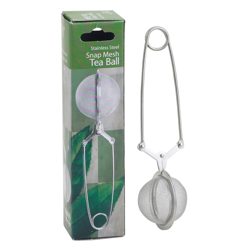 HIC Kitchen Snap Mesh Ball Tea Infusers, 18/8 Stainless Steel,