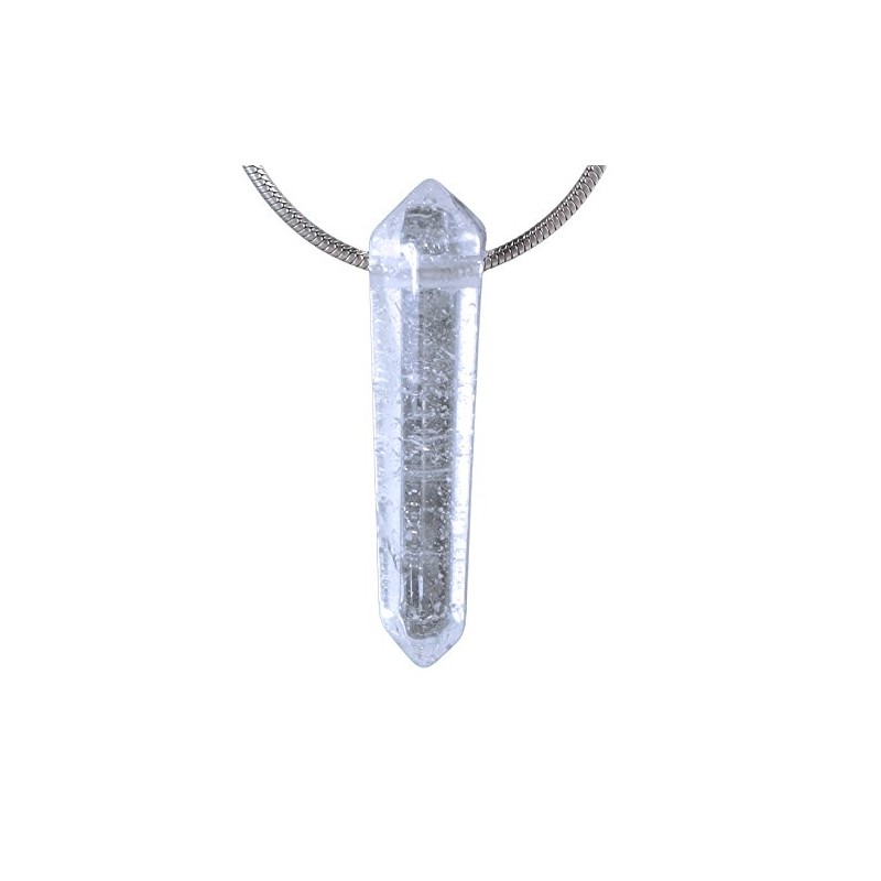 Lebensquelle Plus Quartz Crystal Double Ended Pendant Double Tip with