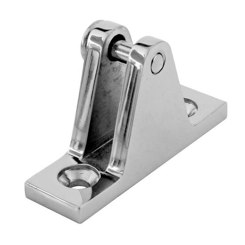 90°Stainless Steel 316 Deck Hinge Bimini Side Deck Mount Fitting