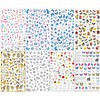 LANODO 8 Pcs Cute 3D Nail Stickers Sticking Paper Beautiful