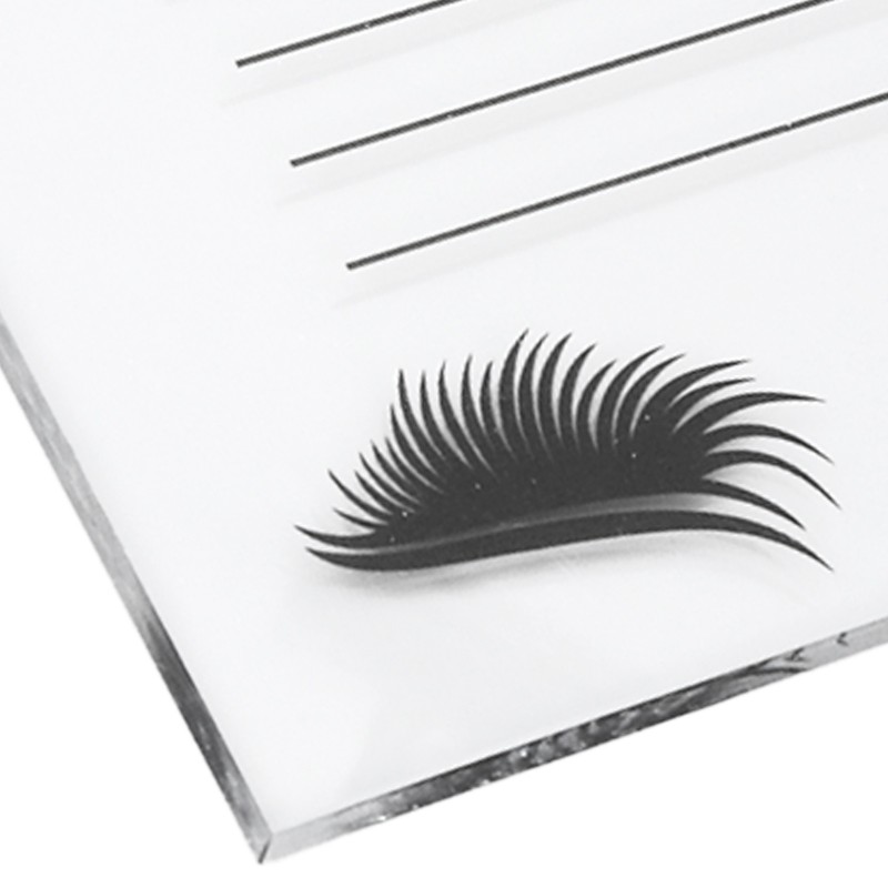 20x20cm Eyelash Extension Plastic Tray Clear Scale Transparency Eyelash Extension