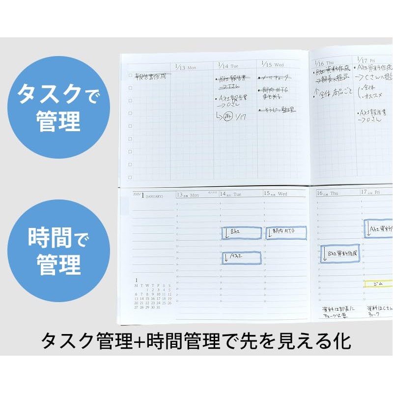 Separate Diary Notebook, Beginning in January, 2025 B6 Weekly &