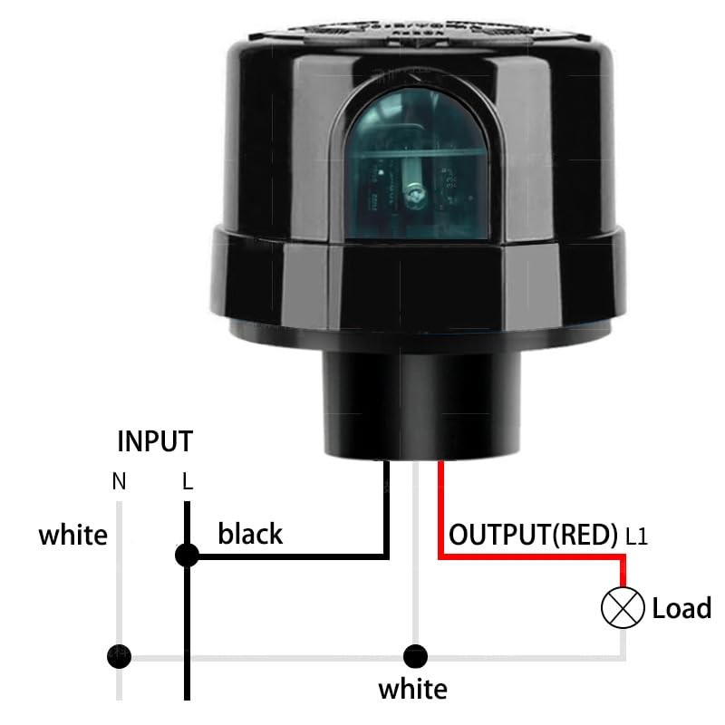 Meskliu Twilight Switch, AC120-277V Photocell Light Switch, High Sensitive Light