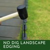 JULMAI Landscape Edging Kit, 30FT 2" Tall Garden Edging with