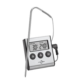 Küchenprofi Primus Digital Roasting Thermometer, -50 °C to 300 °C, Switchable °C/°F, Measuring Probe 16 cm, with Timer, Magnet and Base, Meat Thermometer, Cooking Thermometer, Grill Thermometer