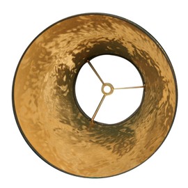 Royal Designs, Inc. Empire Hardback Parchment Shade, HB-627-12BLK/GL, Black/Gold, 6 x 12 x 9