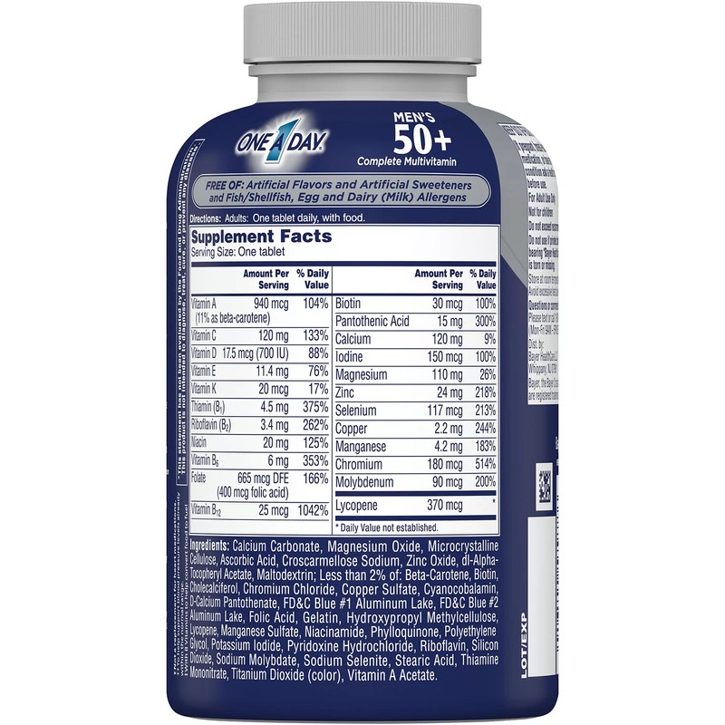 One A Day BAYER One A Day Men's 50+ Healthy