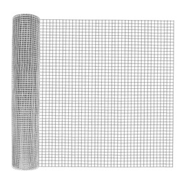 Hardware Cloth 1/2 Inch - 48in x 50ft Galvanized Chicken Wire Mesh Roll, Hot-Dipped After Welding for Chicken Coop Accessories, Rabbit Cages & Poultry Netting – Durable Chicken Wire Fencing, Silver
