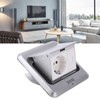 Floor Socket Waterproof Good Sealing Embedded Safe Practical Silver Bounce
