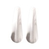 Healeved 2pcs Portable Stainless Steel Shoehorn with Hanging Ring Ergonomic