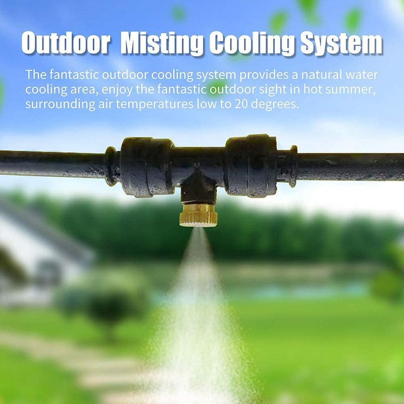 GLANT Misting Cooling System, 33FT (10M) Misting Line + 10