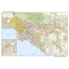 Los Angeles, California Wall Map, Large - 43" x 29" Laminated