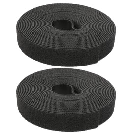 Tigre Amore Velcro Cable Ties Cord Tie Up Black 10m (5M x 2pcs) (Width 1.5cm)