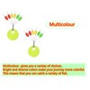 Drchoer 150Pcs Fishing Rubber Bobber Beads Stopper, 6 in 1