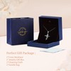 DFUNH Cross Necklace for Women,925 Sterling Silver Necklace Jewelry for