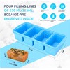Zip Standing Silicone Freezer Trays with Lid,1-cup Soup Freezer Container