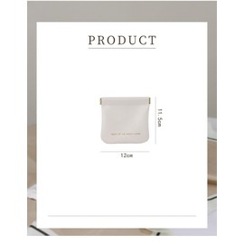 Taicols 3 Piece PU Leather Pocket Makeup Bag, Waterproof and Portable, Mini Makeup Bag, Coin Wallet,Cosmetics Travel Storage Earphones, Jewelry Lipstick (White, Pink, Brown)