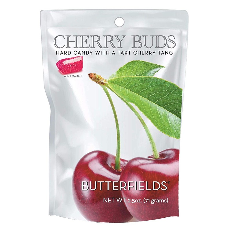 Butterfields Candy - Gourmet, Old-Fashioned CHERRY Buds Hard Candy |