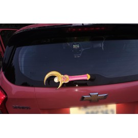 Moon Stick *REFLECTIVE* Wand WiperTags attach to rear vehicle wiper blades. Made in USA.