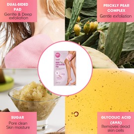 epielle Body Sugar Scrub Exfoliating Pad & Body Foaming Peeling Pad |Summer Skincare, Skincare Gifts for Her, Spa Gifts, Stocking Stuffers| Assorted 6pack (3 Pack Each) (12 Pack)