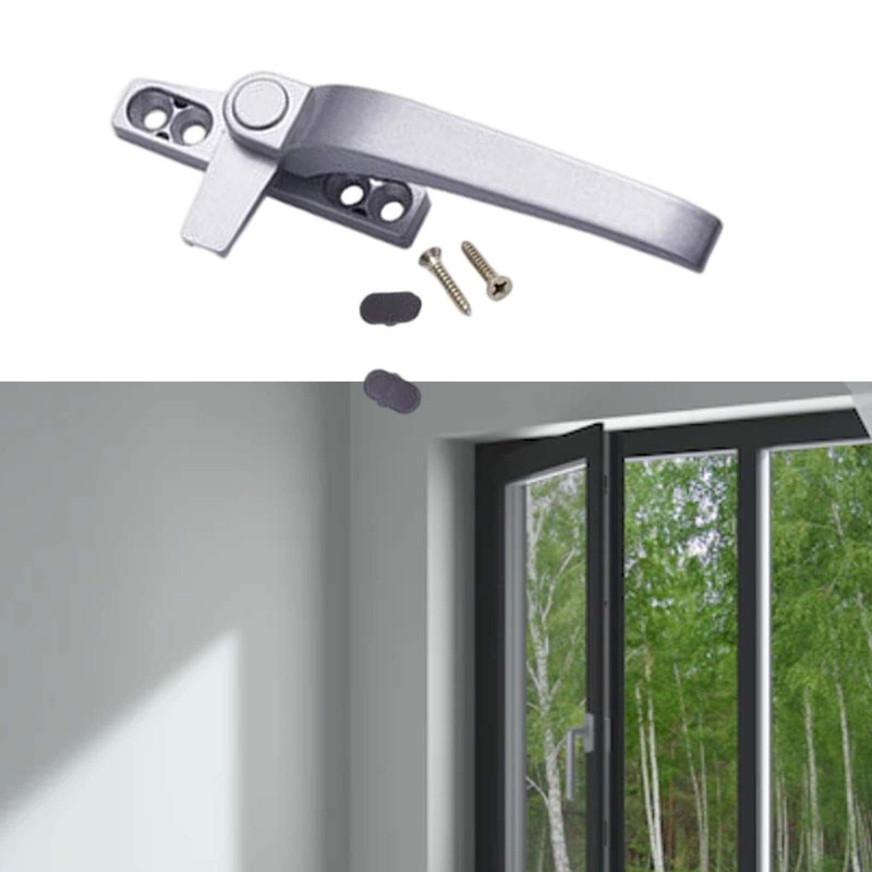 LOVIVER Window Handles, Right/Left Hand Aluminum Door Handle Window Hardware,
