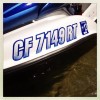 STIFFIE Techtron TT54 Boat PWC Letter Number Decal Registration SKY
