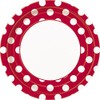 Unique Party 37495 - 23cm Red Polka Dot Party Plates,