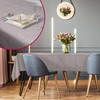 DecoHomeTextil Heimtextilmanufaktur Harmony Table Runner with Hemmed Edge Light Grey