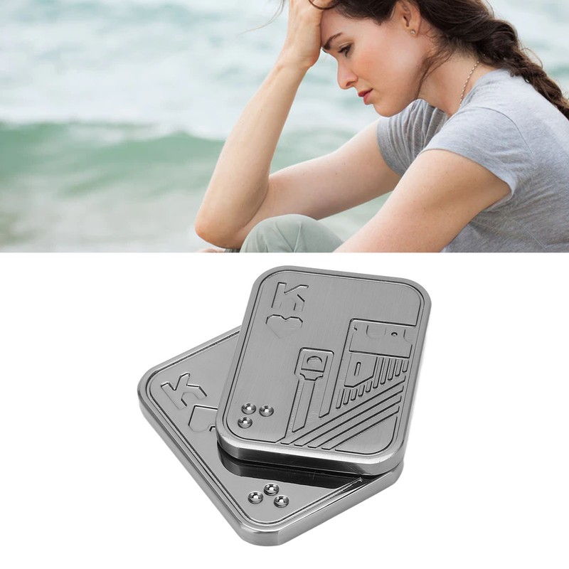 Magnetic Fingertip Push Slider Zinc Alloy EDC Stress Relief Push