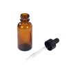 Magic Season Boston Round Glass Bottles (Amber/ 1 fl oz.