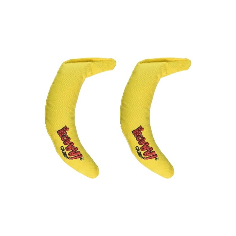 Yeowww! Yellow Banana Catnip Toy (2 Pack)