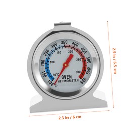 Vaguelly Stainless Steel High Temperature Oven Thermometer for Accurate Baking and Grilling Temperature Gauge for BBQ Oil Pan and Oven Use and Easy to Store