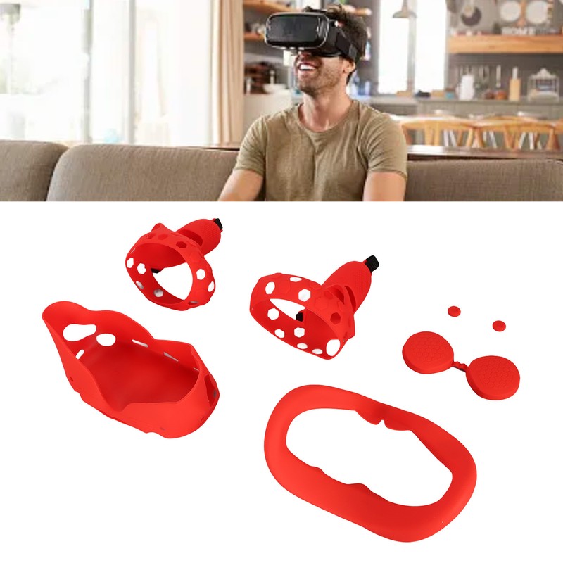 5 in 1 Silicone Cover Set for Quest 2 Includes