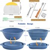 Silicone Bread Proofing Baskets Set of 2-9" Round and 10"