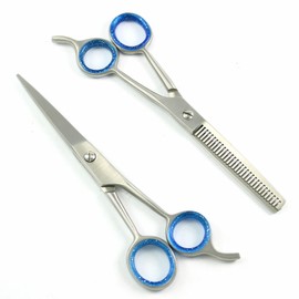 5" Professional Saloon Hairdressing Hair Cutting Thinning Barber Scissor thinner Set