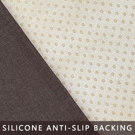 NOYOURS Couch Arm Covers, Anti-Slip Sofa Armrest Cover for Recliner, 2pc Washable Sofa Arm Covers, Dogs Cats Pet Scratch Proof Couch Arm Protectors, Brown, 24x28inch