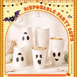 36 Pack 12 oz Halloween Disposable Paper Cups Halloween Coffee Cup
