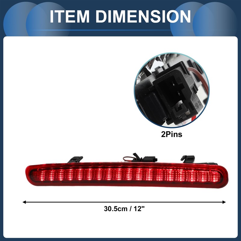 VekAuto LED Third Brake Light Compatible for VW Beetle 2012-2019,
