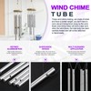 Swpeet 61pc Wind Chime Tubes & Wire Kit with Swivel