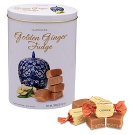 Gardiners of Scotland Handmade Fudge 300g Tin, Golden Ginger Fudge