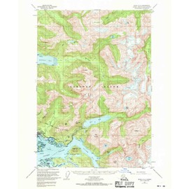 YellowMaps Sitka A 4 AK topo map, 1:63360 Scale, 15 X 15 Minute, Historical, 1951, Updated 1970, 20.8 x 17 in - Polypropylene