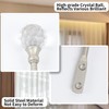 2 Pack Heavy Duty U Shaped Metal Curtain Holdbacks with