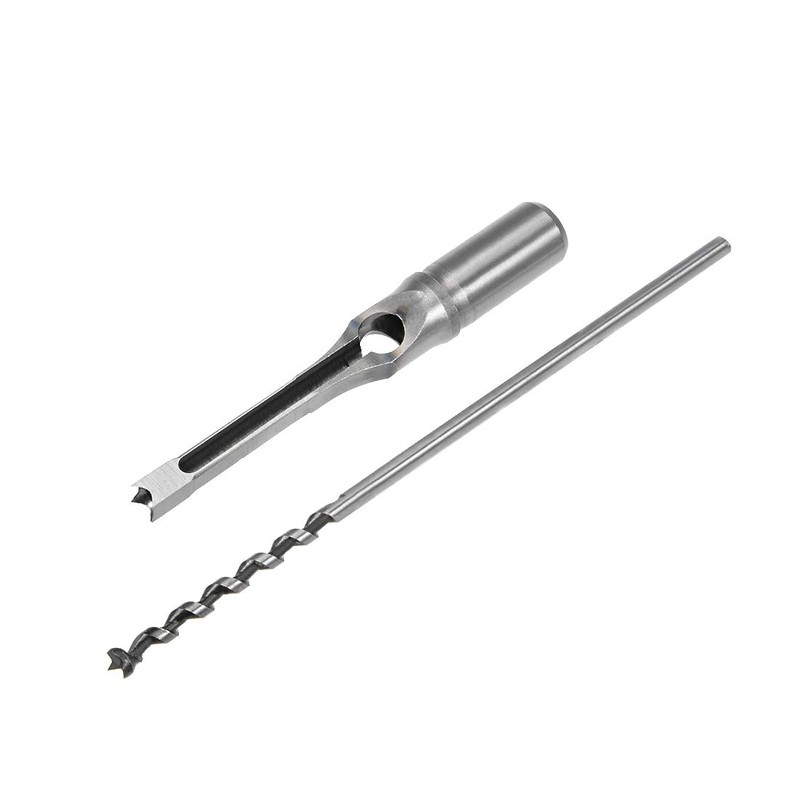 uxcell Square Hole Drill Bit, 5/16" High-Carbon Steel Hollow Chisel
