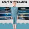 Seaskin Kids Wetsuit for Girls Toddlers, 3mm Back Zip Full