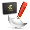 Coowolf Leather Knife with Wooden Handle, Leather Working Tools for