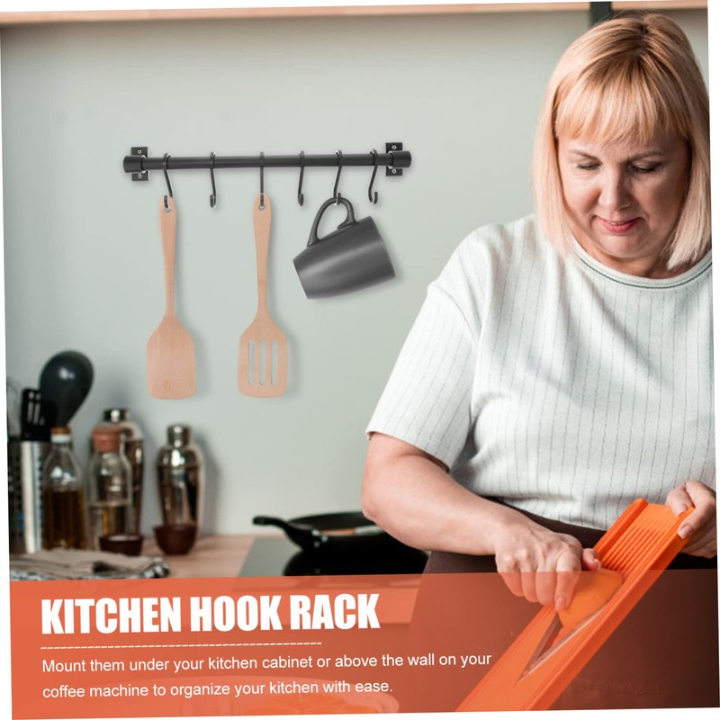 ABOOFAN 1Pc Kitchen Hanging Hook Rack Space Saving Utensil Holder